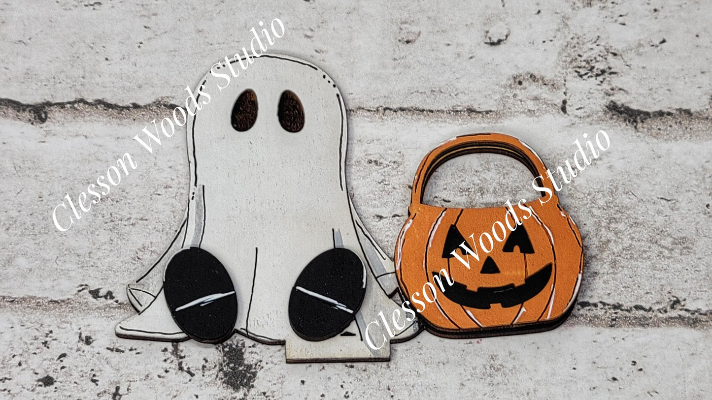 Halloween Ghost Tiny Basket Insert