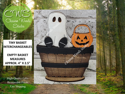 Halloween Ghost Tiny Basket Insert