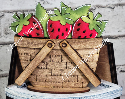 Strawberries Tiny Basket Insert