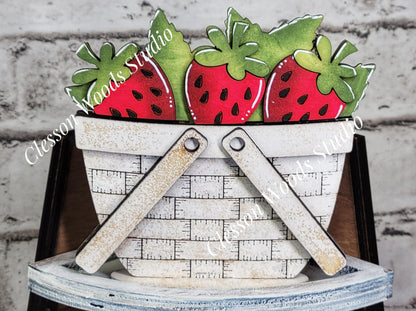Strawberries Tiny Basket Insert
