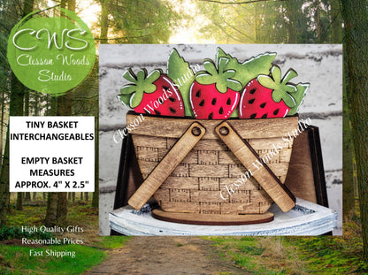 Strawberries Tiny Basket Insert