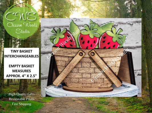 Strawberries Tiny Basket Insert
