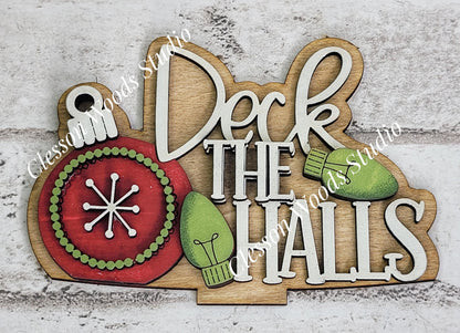 Tiny Fence Basket Set - Deck The Halls Rustic White/Apple Basket