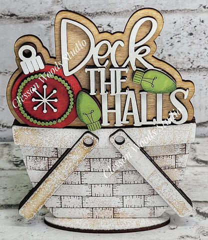 Deck The Halls Tiny Basket Insert