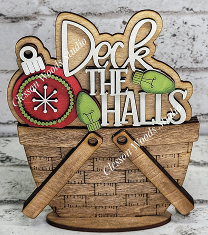 Deck The Halls Tiny Basket Insert