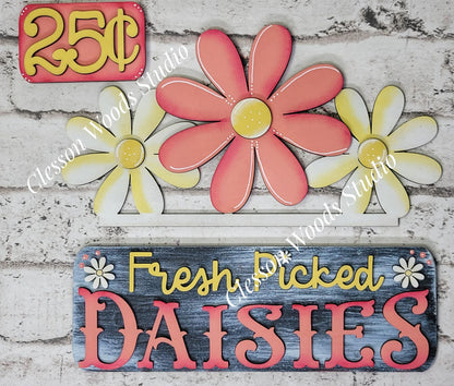 Daisy Insert Add-On for Trucks, Fence, Round, Pallet, House, Cabinet & Arched Bases