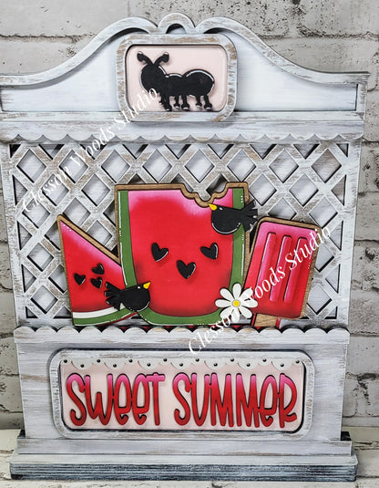 Watermelon Insert Add-On for Trucks, Fence, Round, Pallet, House, Cabinet & Arched Bases