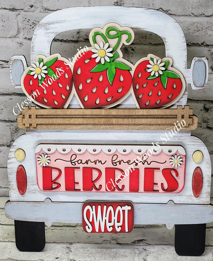 Strawberry Insert Add-On for Trucks, Fence, Round, Pallet, House, Cabinet & Arched Bases