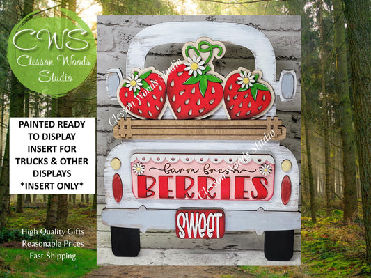 Strawberry Insert Add-On for Trucks, Fence, Round, Pallet, House, Cabinet & Arched Bases