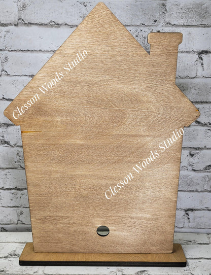 Wood House Display Base for 12" Truck Inserts