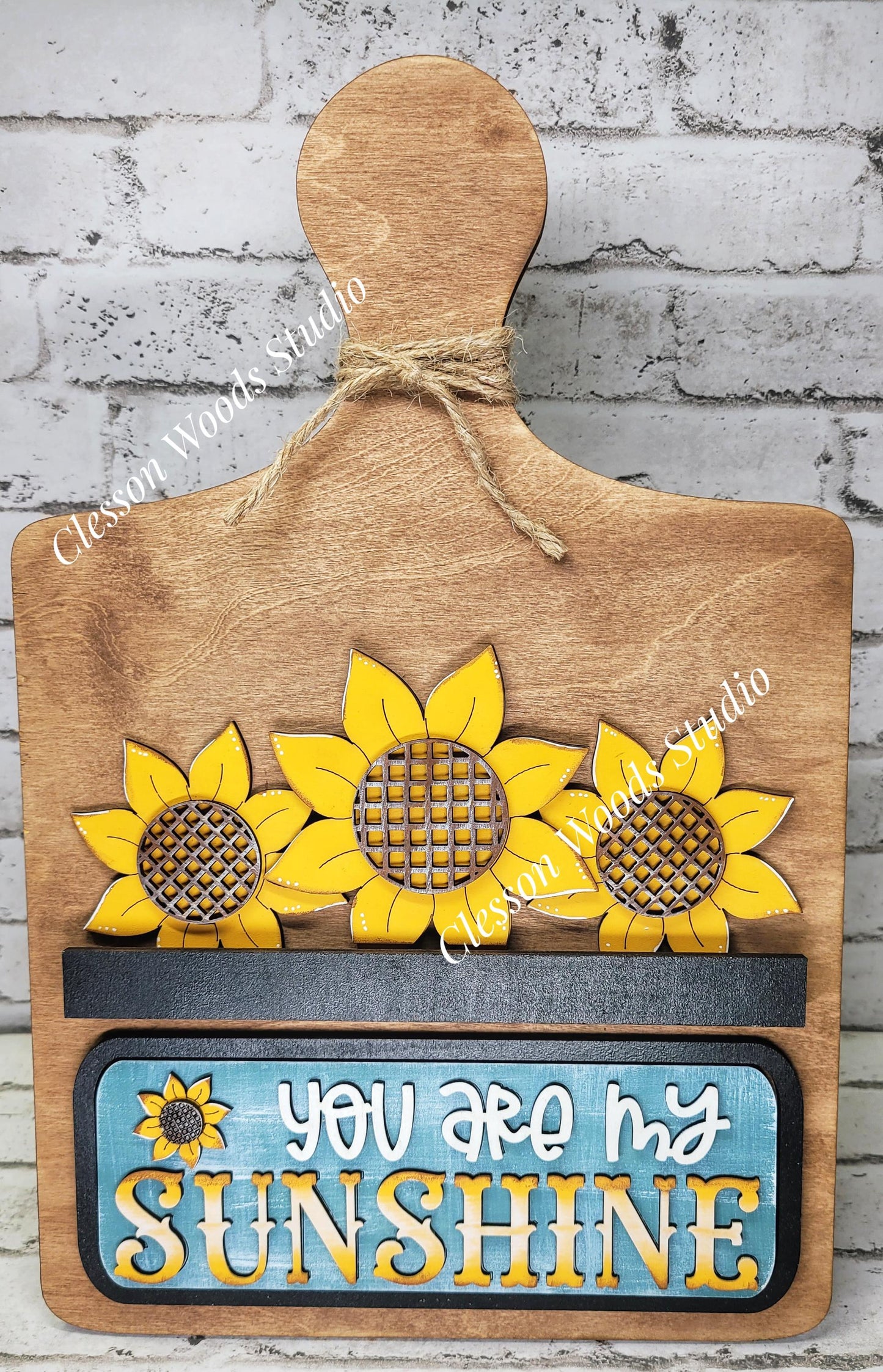 Sunflowers Insert Add-On for Trucks, Fence, Round, Pallet, House, Cabinet & Arched Bases