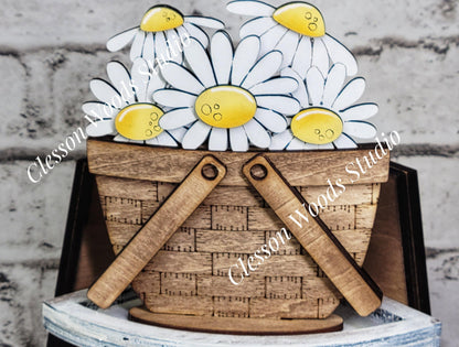 Spring Daisy Tiny Basket Insert