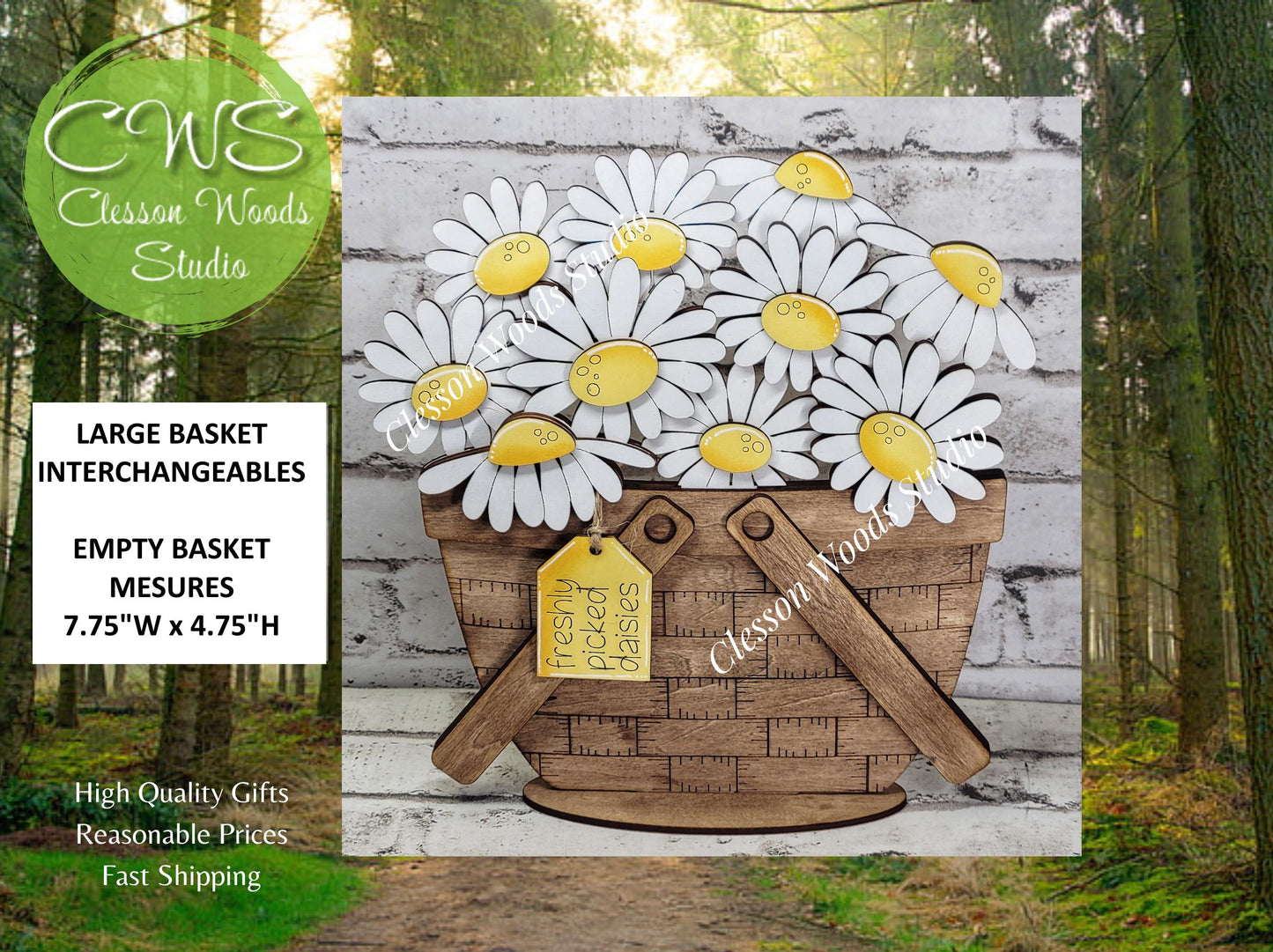 Daisy Insert for Large Basket or Crate