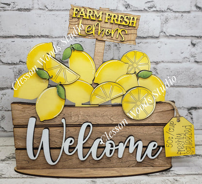 Lemons Insert for Large Basket or Crate