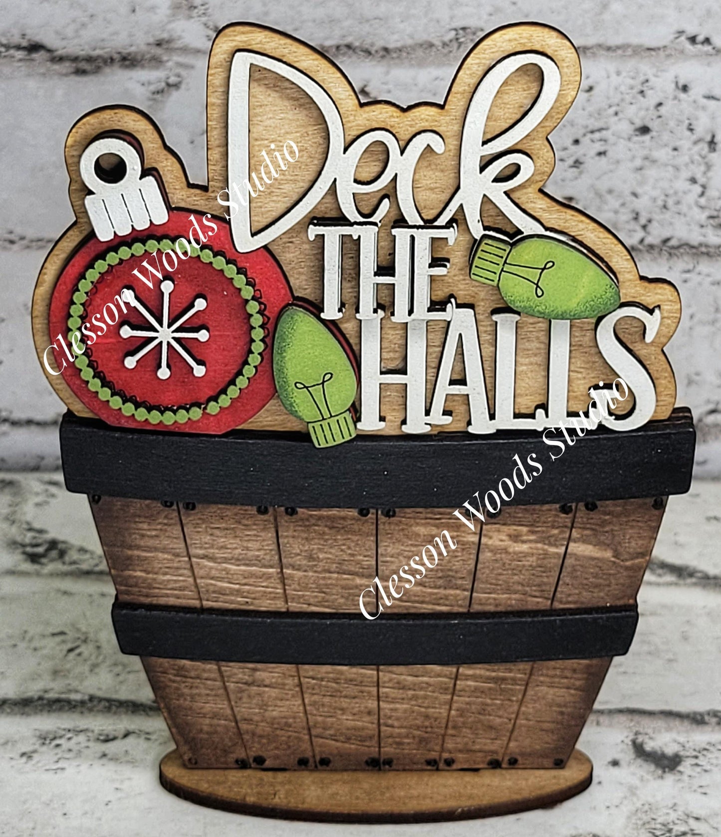 Deck The Halls Tiny Basket Insert