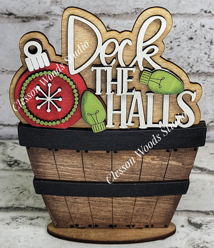 Deck The Halls Tiny Basket Insert