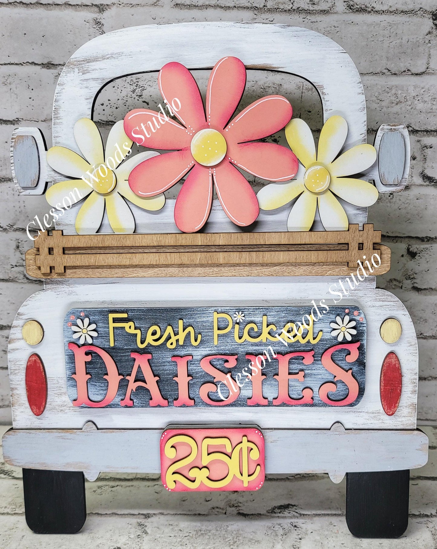 Daisy Insert Add-On for Trucks, Fence, Round, Pallet, House, Cabinet & Arched Bases