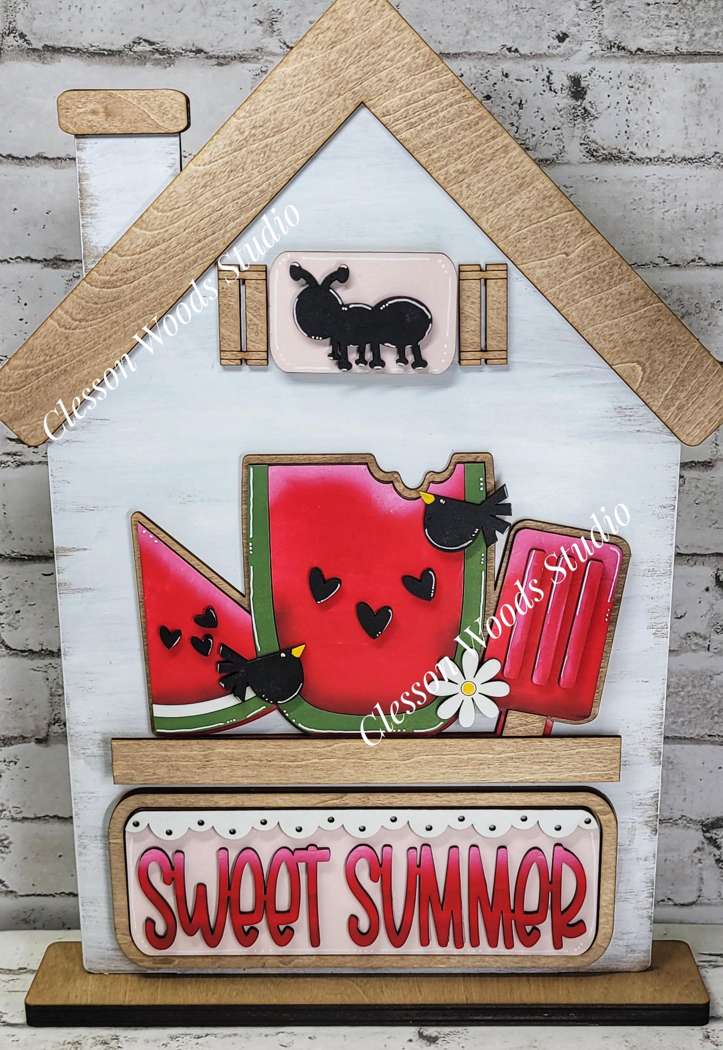 Watermelon Insert Add-On for Trucks, Fence, Round, Pallet, House, Cabinet & Arched Bases