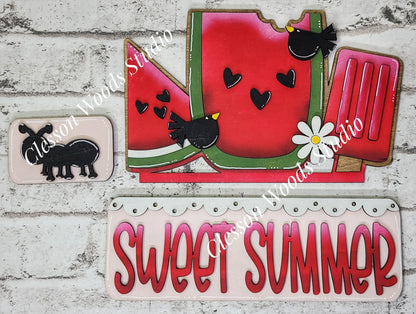 Watermelon Insert Add-On for Trucks, Fence, Round, Pallet, House, Cabinet & Arched Bases