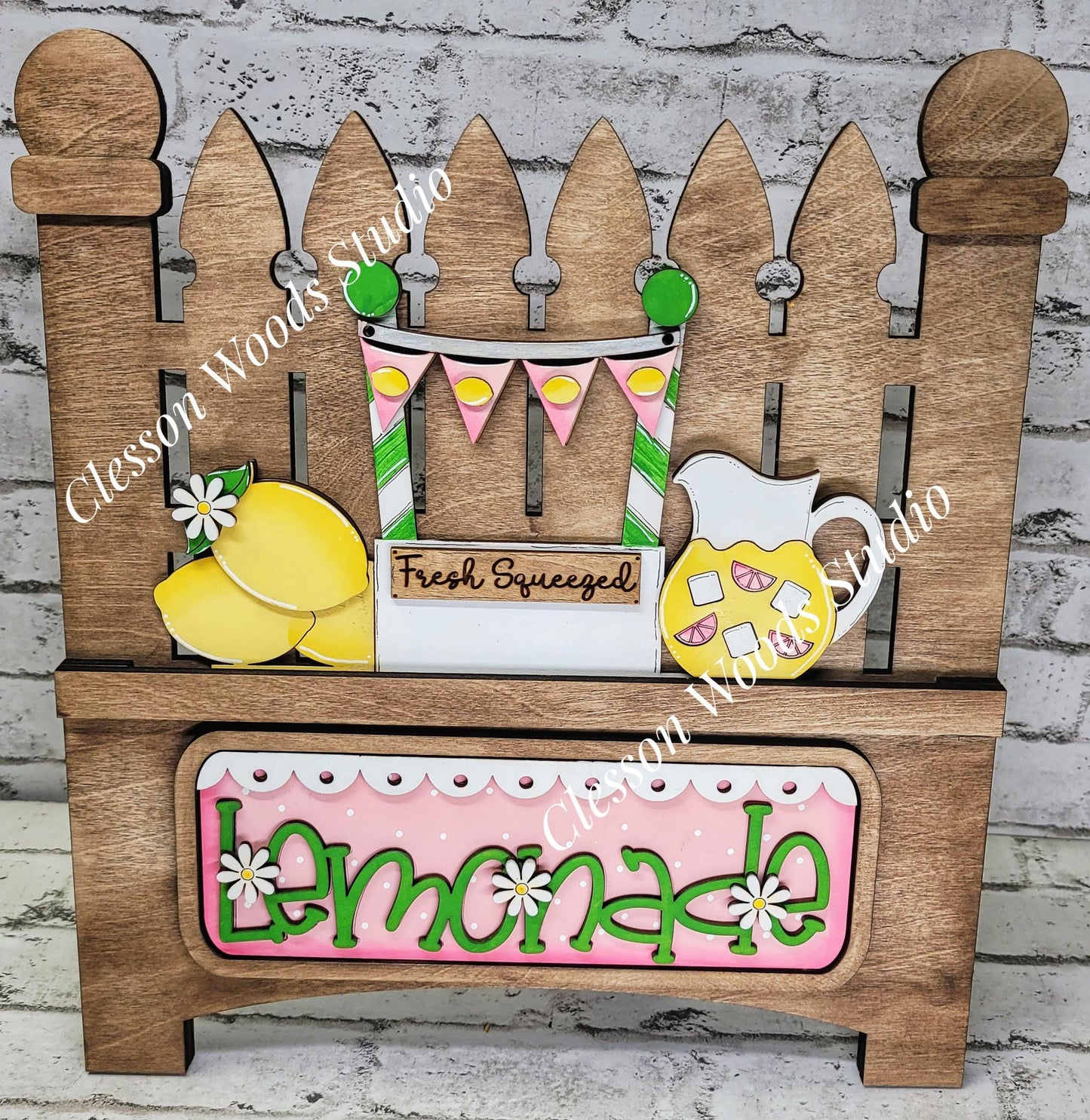 Lemonade Insert Add-On for Trucks, Fence, Round, Pallet, House, Cabinet & Arched Bases