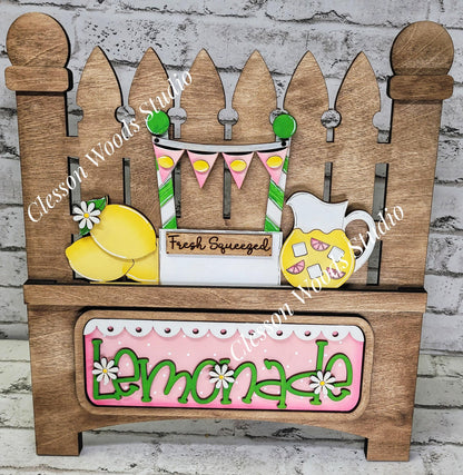 Lemonade Insert Add-On for Trucks, Fence, Round, Pallet, House, Cabinet & Arched Bases