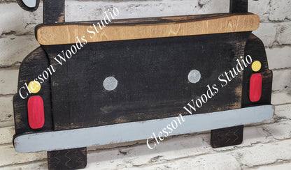Black Truck Display for Large Basket Inserts
