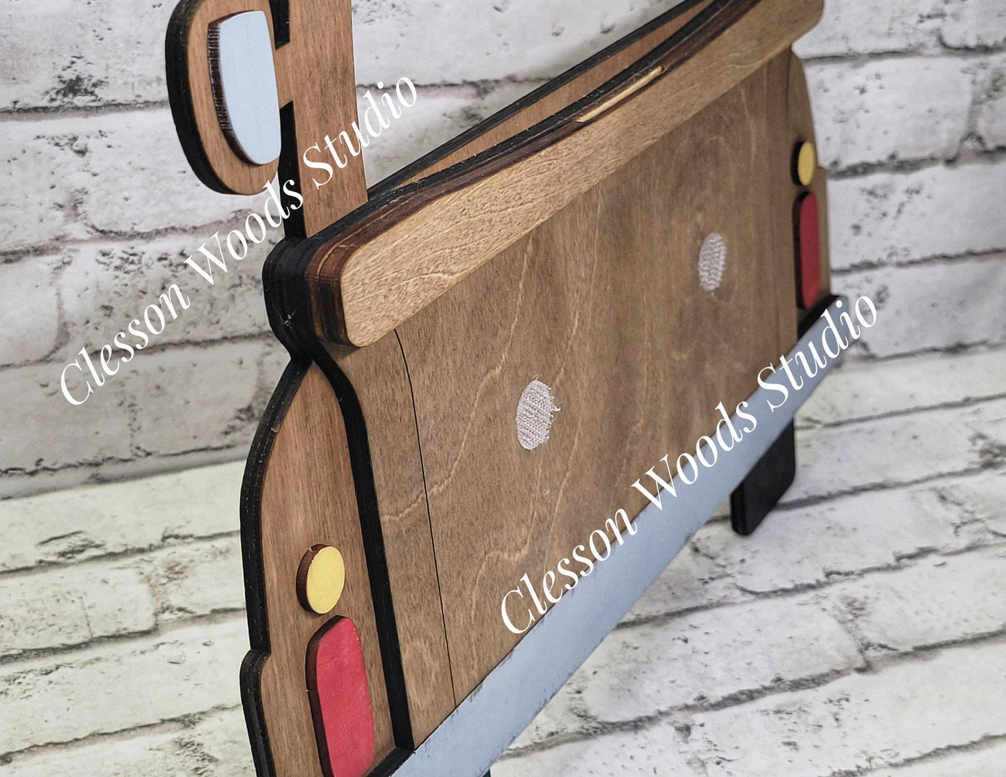Stained Truck Display for Large Basket Inserts