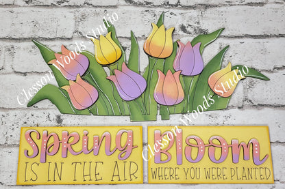 Spring Tulips Insert for Truck Base
