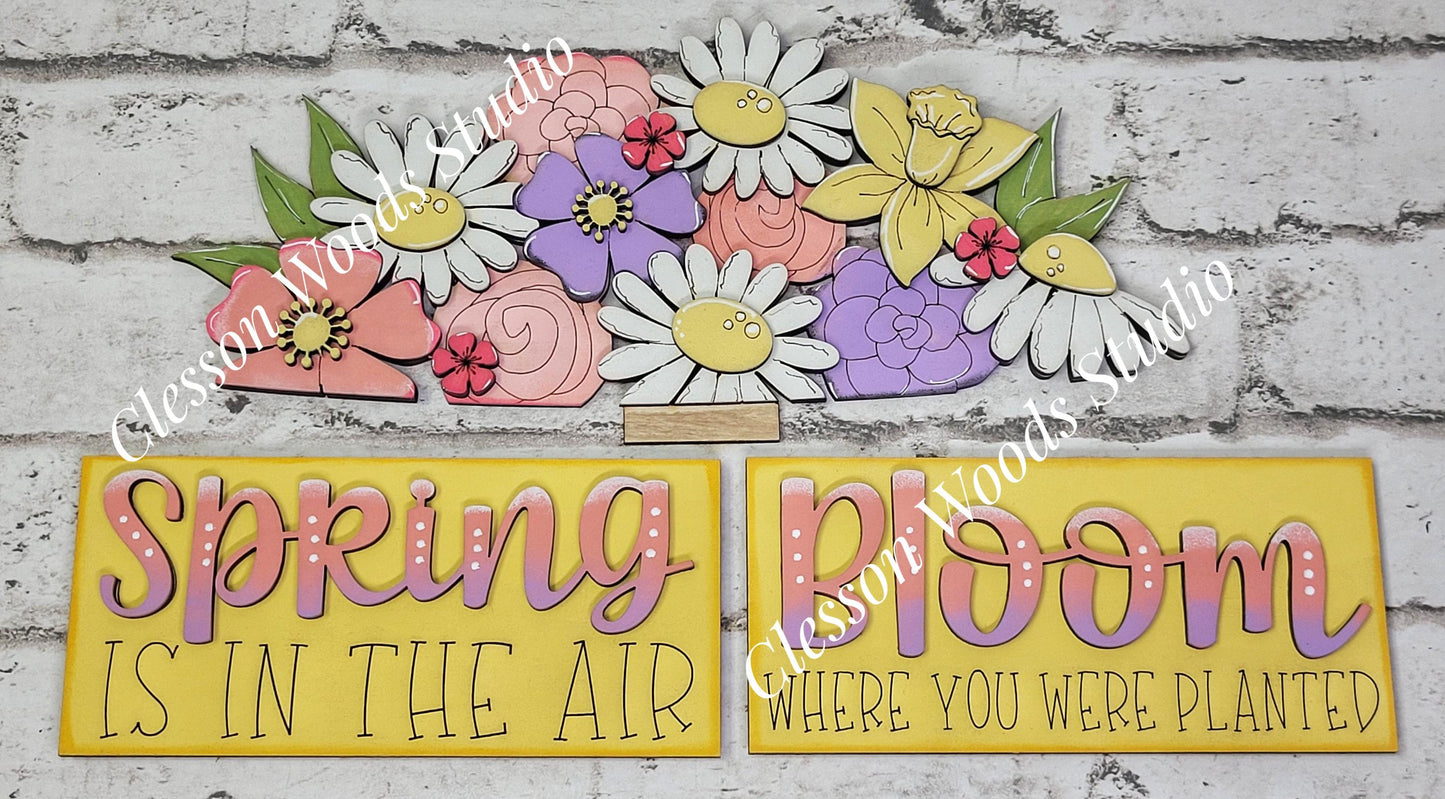 Spring Flowers Insert for Truck Base
