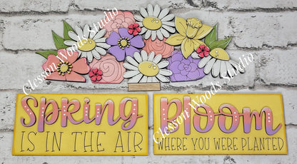 Spring Flowers Insert for Truck Base