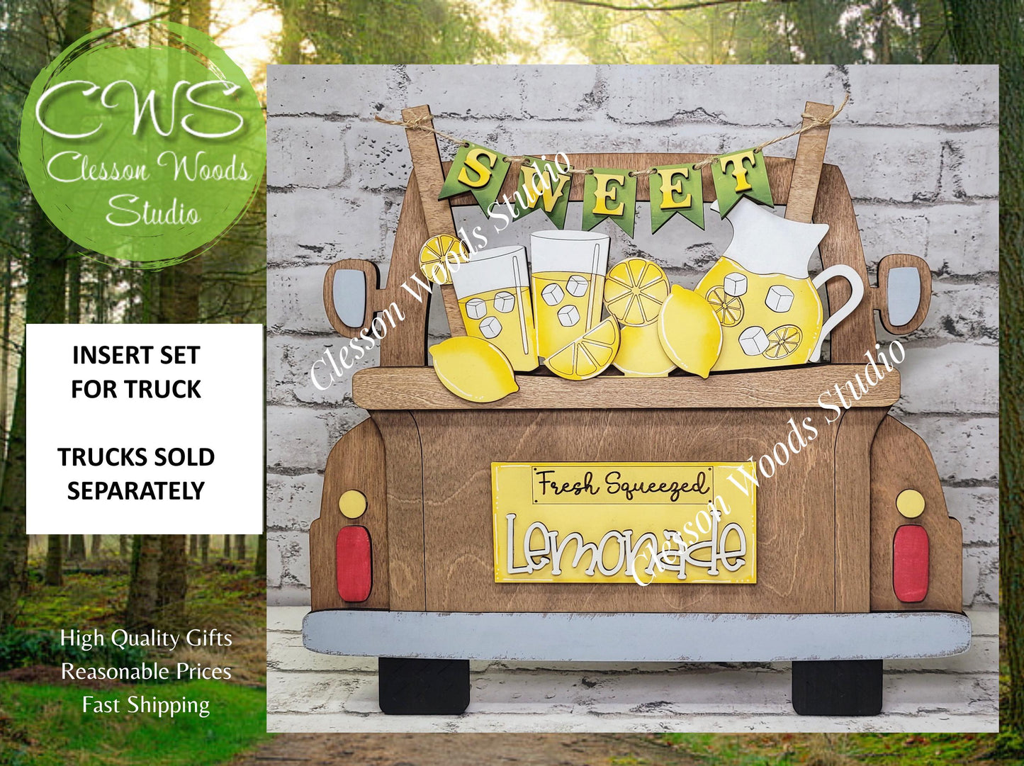 Lemons Banner Insert for Truck Base