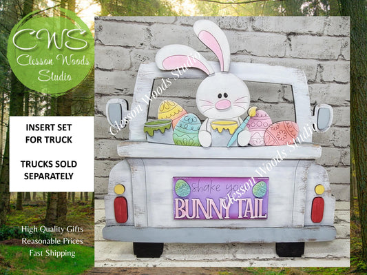 Easter Floppy Ear Bunny Insert for Truck Base