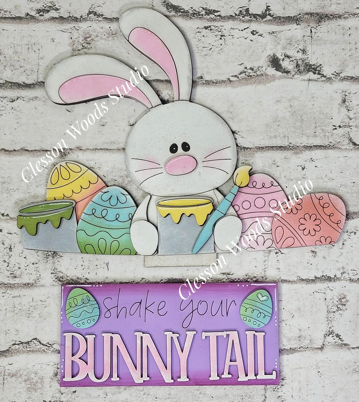 Easter Floppy Ear Bunny Insert for Truck Base