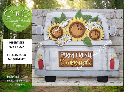 Sunflowers Insert for Truck Base