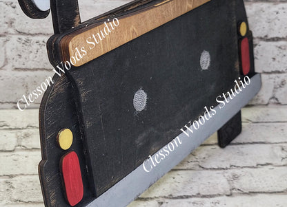 Black Truck Display for Large Basket Inserts