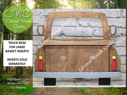 Stained Truck Display for Large Basket Inserts