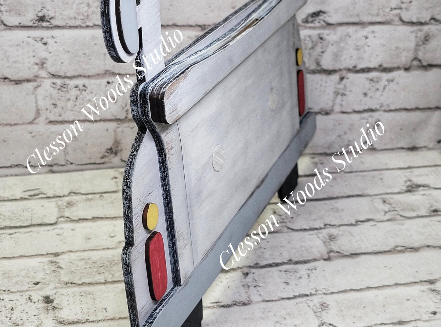 Rustic White Truck Display for Large Basket Inserts