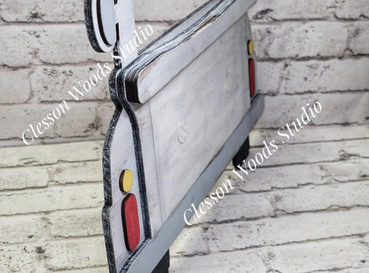Rustic White Truck Display for Large Basket Inserts