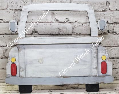 Rustic White Truck Display for Large Basket Inserts