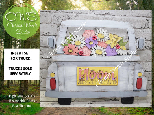 Spring Flowers Insert for Truck Base