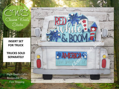 July Red White Boom Insert for Truck Base