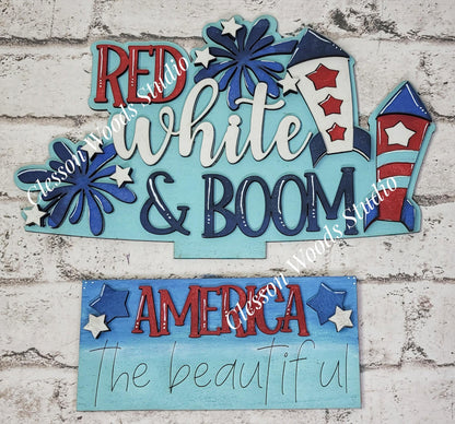 July Red White Boom Insert for Truck Base