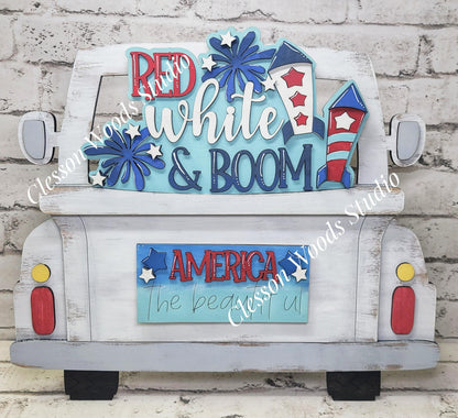 July Red White Boom Insert for Truck Base