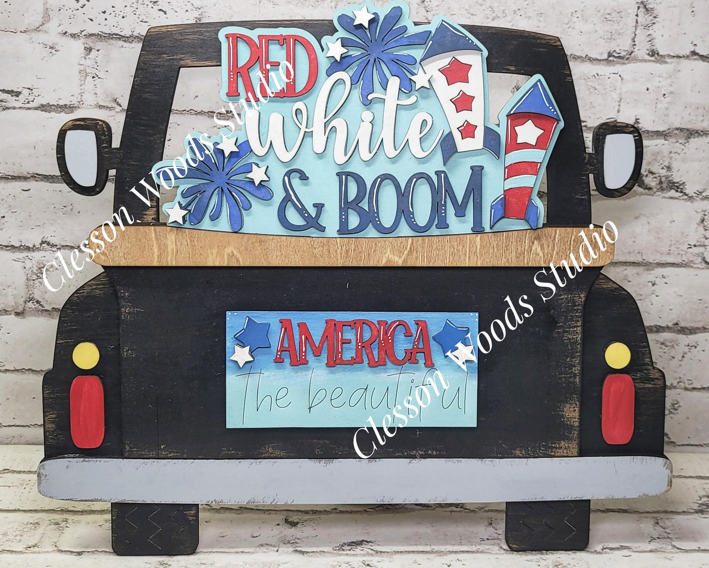 July Red White Boom Insert for Truck Base