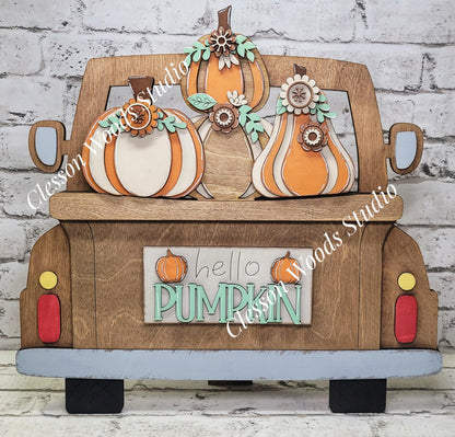 Hello Pumpkin Insert for Truck Base