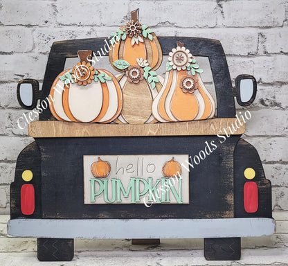 Hello Pumpkin Insert for Truck Base