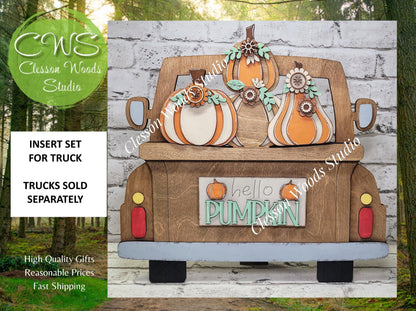 Hello Pumpkin Insert for Truck Base