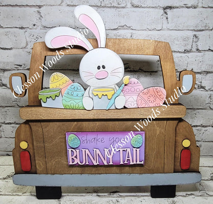 Easter Floppy Ear Bunny Insert for Truck Base