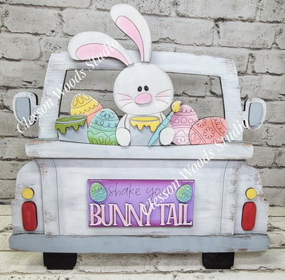 Easter Floppy Ear Bunny Insert for Truck Base