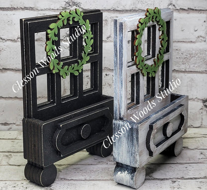 Cottage Drawer Window Style Display for Seasonal Inserts